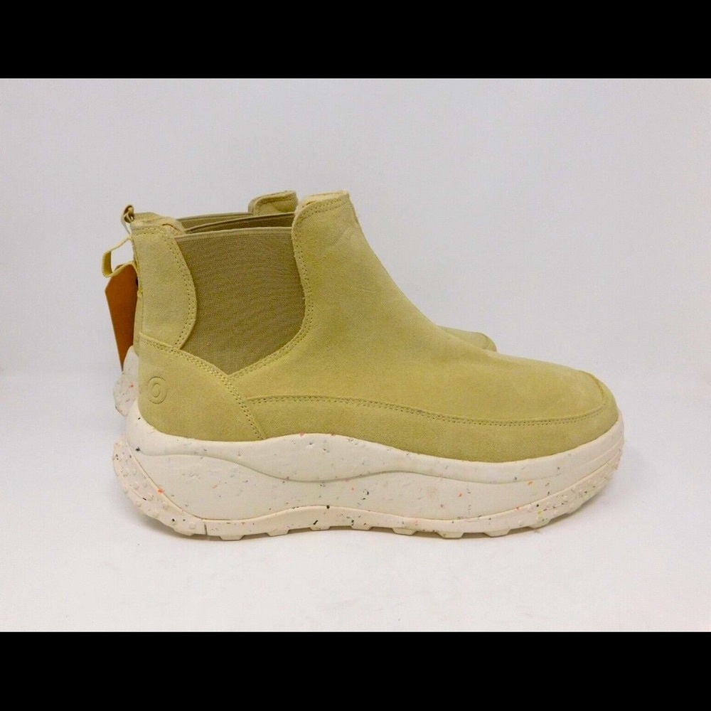 Holo Footwear Women's Chunky Lug Sole Oasis Chelsea Leather Shoe Sneaker 2" heel